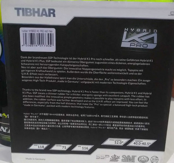 Tibhar Hybrid K1 Pro